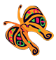 Mariposa naranja